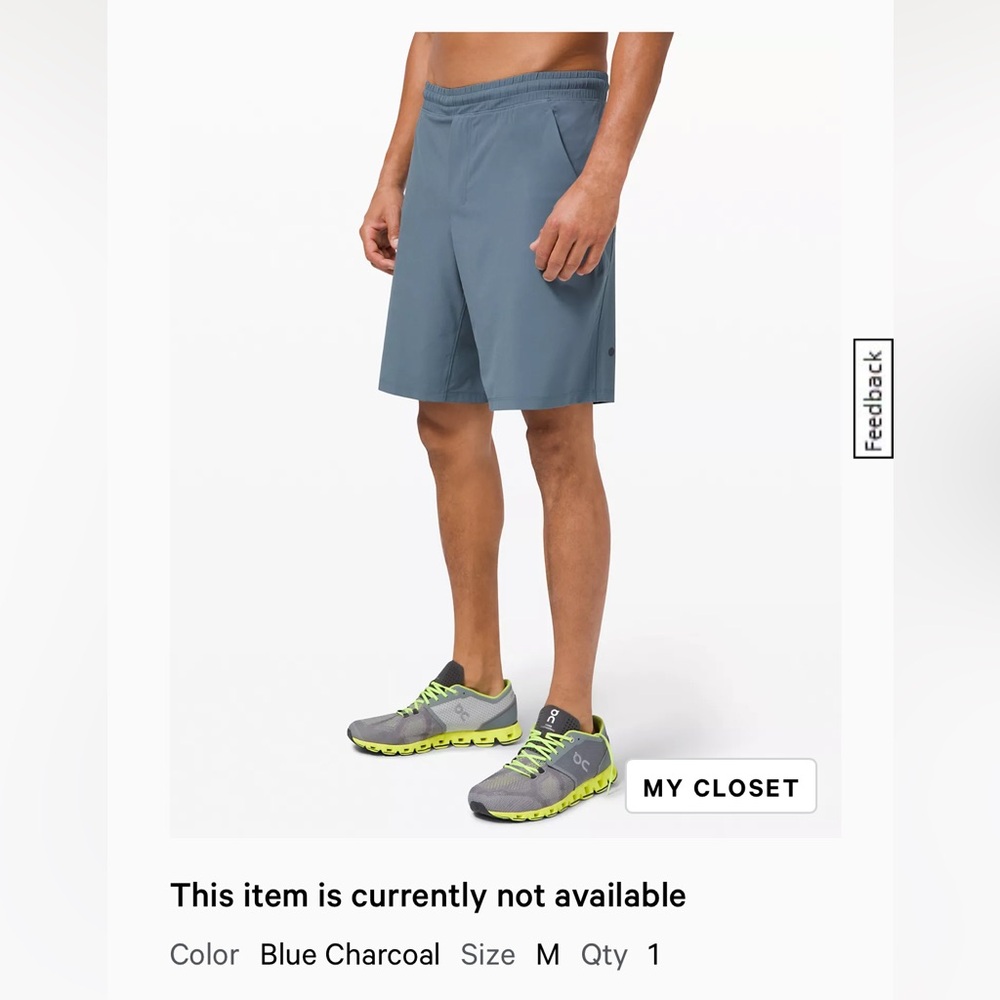 Lululemon Pace Breaker Lined 9” Shorts